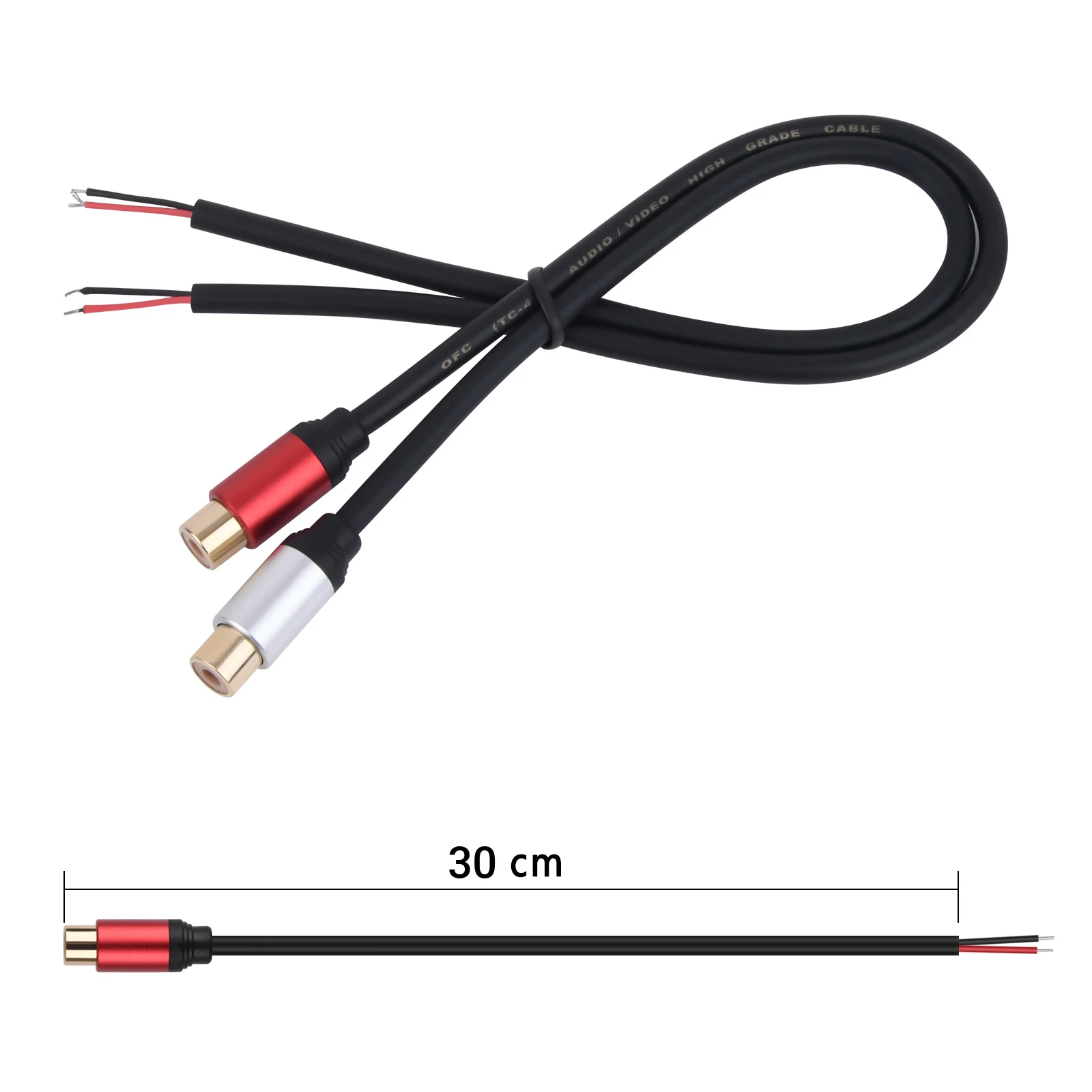 thumbnail image 2 of 3.5mm To TRRS Stereo Bare Wire Open End Cable For Auditory 2 of 14