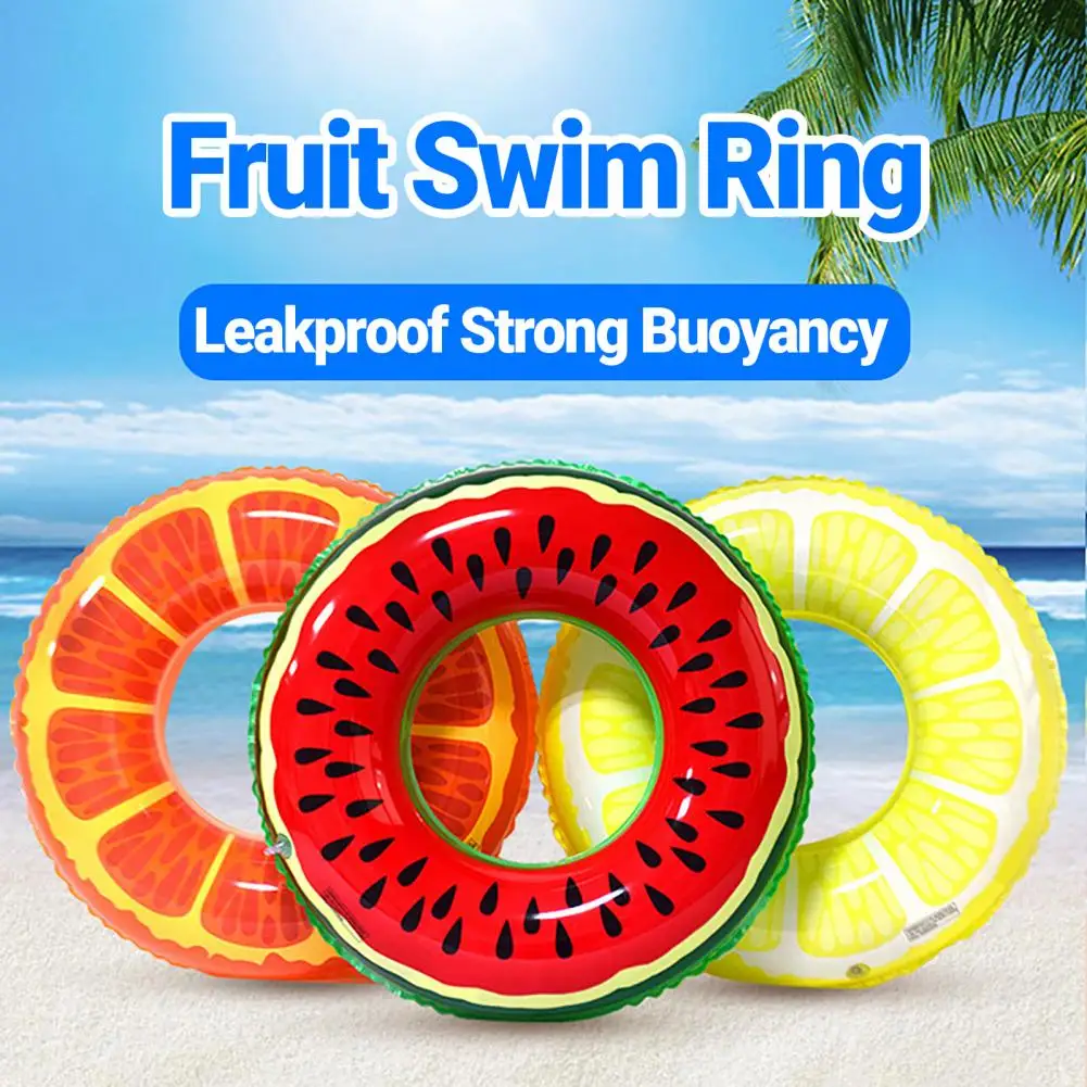 

Dropshipping!!3Pcs/Set Leakproof Strong Buoyancy Swimming Rings Watermelon Orange Lemon Pattern Inflatable Swimming Rings
