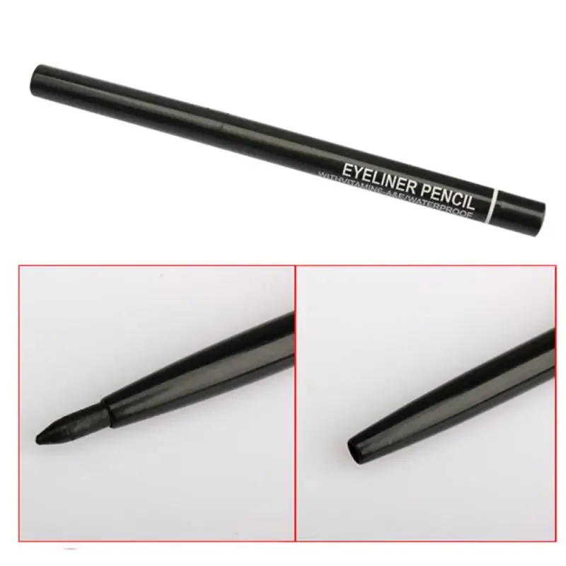Eyeliner Pencil 1/3pcs Women's Makeup Rotary Retractable Eyeliner Pencil Waterproof Black Brown Eye Liner Pen