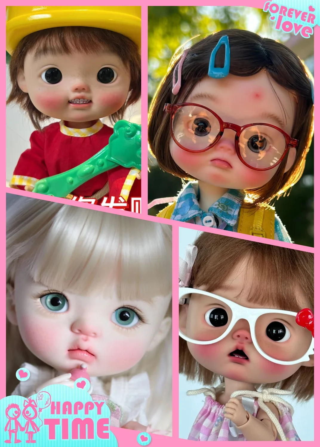 BJD Doll 1/6 - diandi，dianmei，qianqian，rourou   joint Movable Humanoid doll resin Toy model makeup doll DIY makeup doll