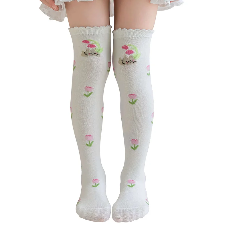 Calzini Alti Al Ginocchio Per Neonate Calzini Lunghi Per - Foto 13