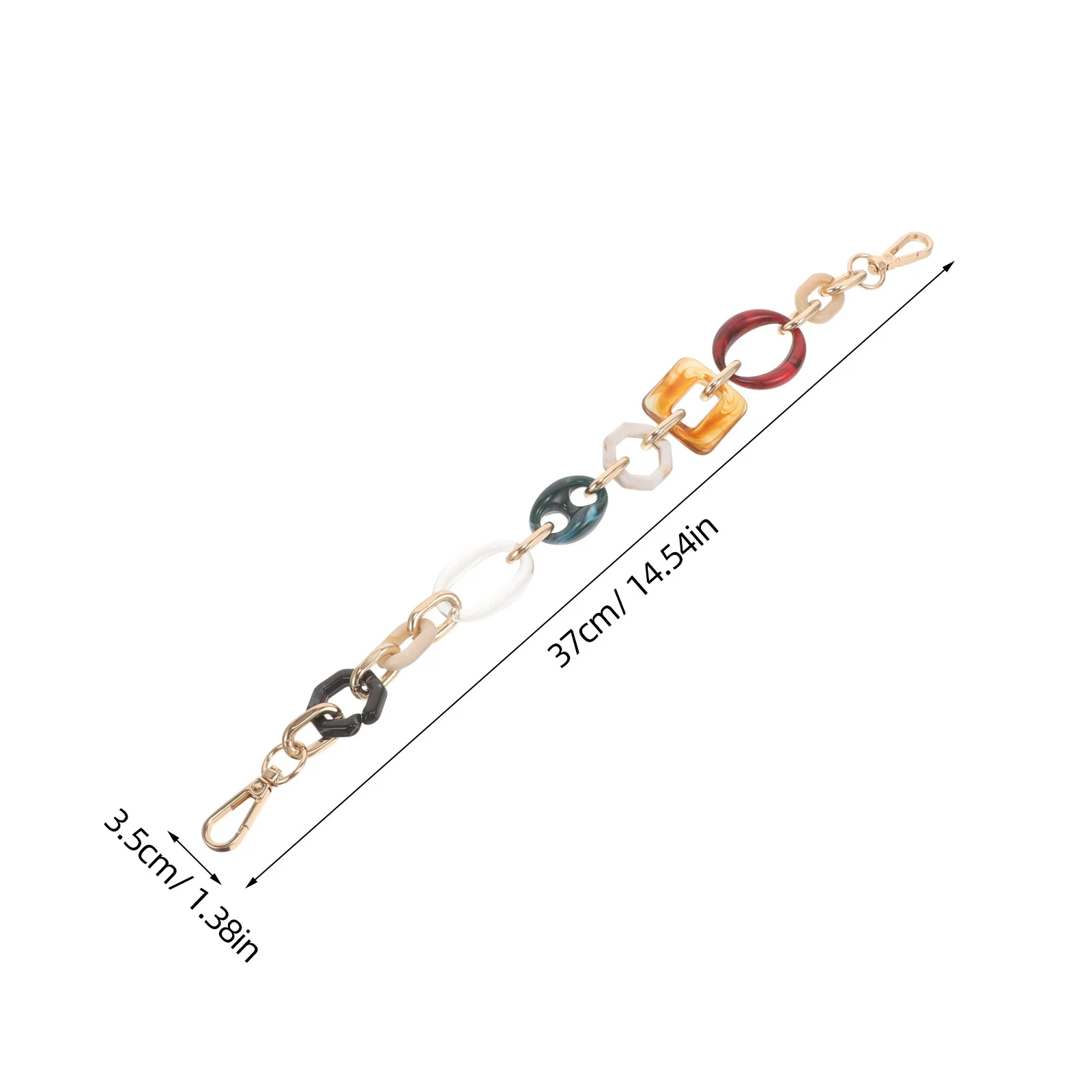 Handbag Chain Purse Chain Single Shoulder Bag Replacement Acrylic Chain Handbags