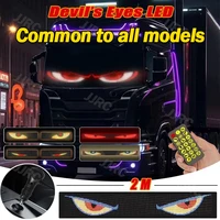 120-200cm RGB LED Car Matrix Pixel Panel Waterproof Display Screen Flexible Dynamic Demon Eyes Lamp Decorative Night Light 1