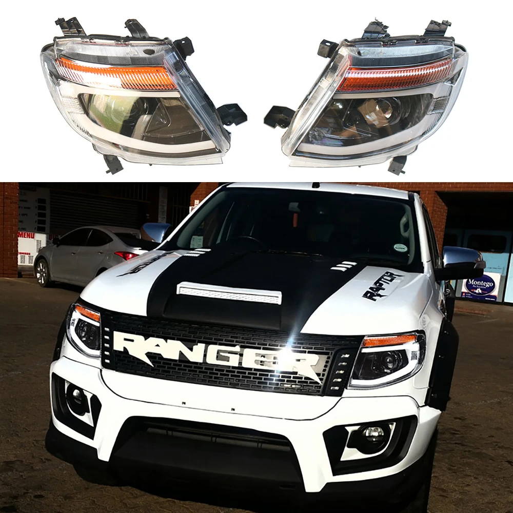 

CAR LED HEADLAMPS ASSEMBLY FIT FOR RANGER T6 2012 2013 2014 AUTO PICKUP MODIFIED HEADLIGHTS TURN SIGNAL HEAD LIGHT ACCESSORIES