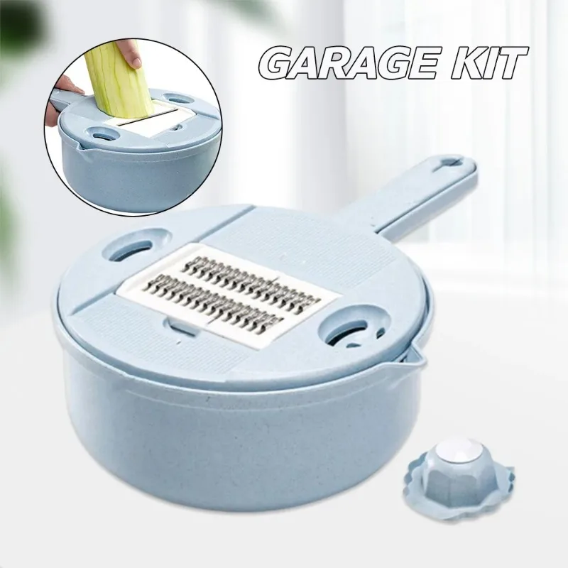 12In1 Multi-Function Vegetable Cutter Chopper Carrots Potatoes Manually Cut Shred Slicer Radish Grater Multislicer Kitchen Tools