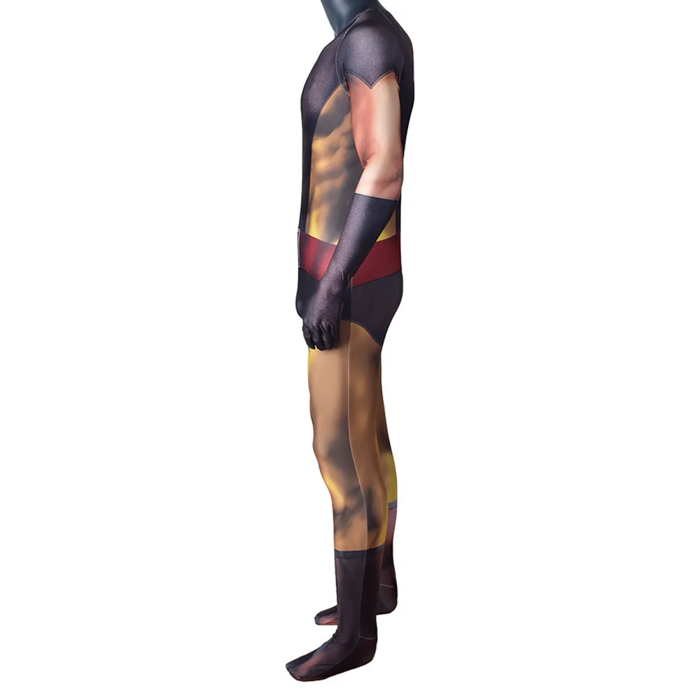 Marvel-Inspired Wolverine Spandex Bodysuit Cosplay Costume for Adults and Kids