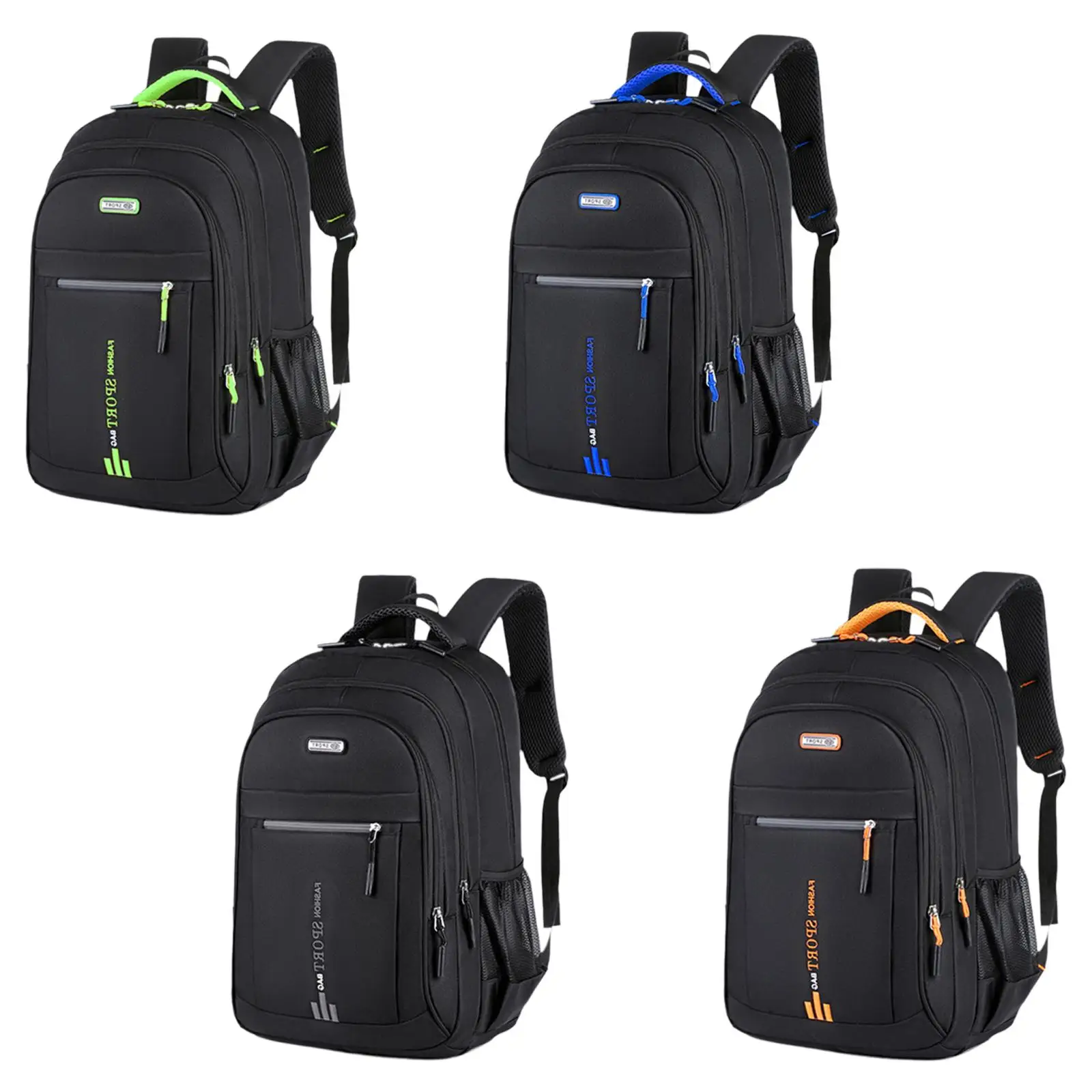 Laptop Backpack Nylon Lightweight Multifunctional Waterproof Rucksack for Overnight Travel Outdoor Sports Weekender Hiking