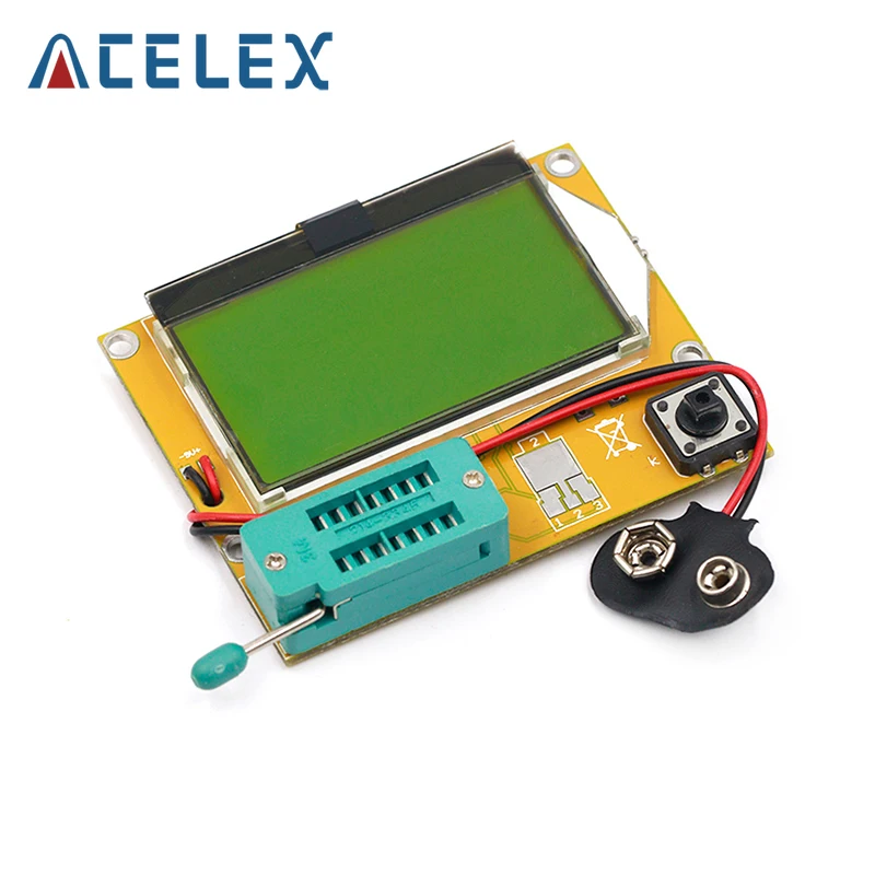 Lcr-T4 Mega328 M328 Schermo Lcd Digital Transistor Tester Meter Retroilluminazione Diodo Triodo Misuratore Di Capacità Mos/Pnp/Npn/Jfet