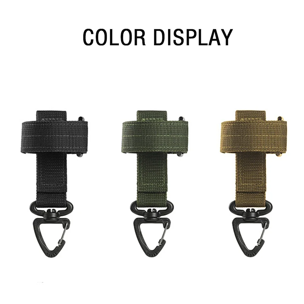 Multi-purpose Nylon Gloves Hook Climbing Rope Anti-lost Camping Hanging Buck Work Gloves Safety Clip Outdoor Tactical Gloves 5