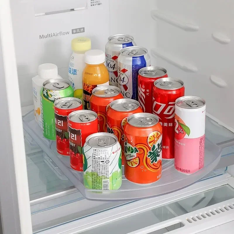 Kitchen Refrigerator Beverage Rotating Storage Box and Rack storage box rotating storage organizer rotating stand