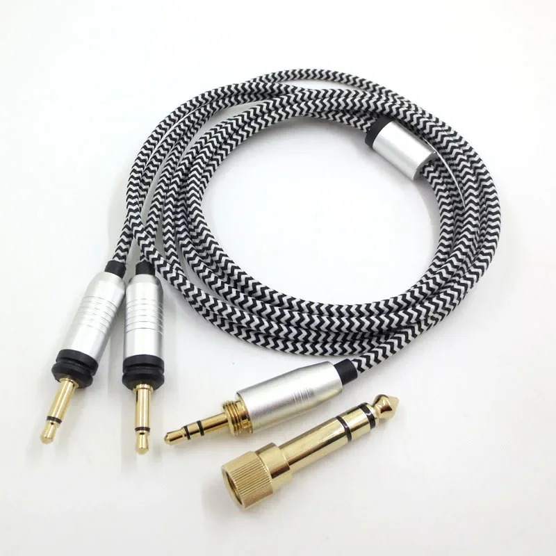 Replacement Headset Cord for Focal ELEGIA Upgrade Cable 3.5mm Male 6.35mm to Double 3.5mm Male Cord Replacements