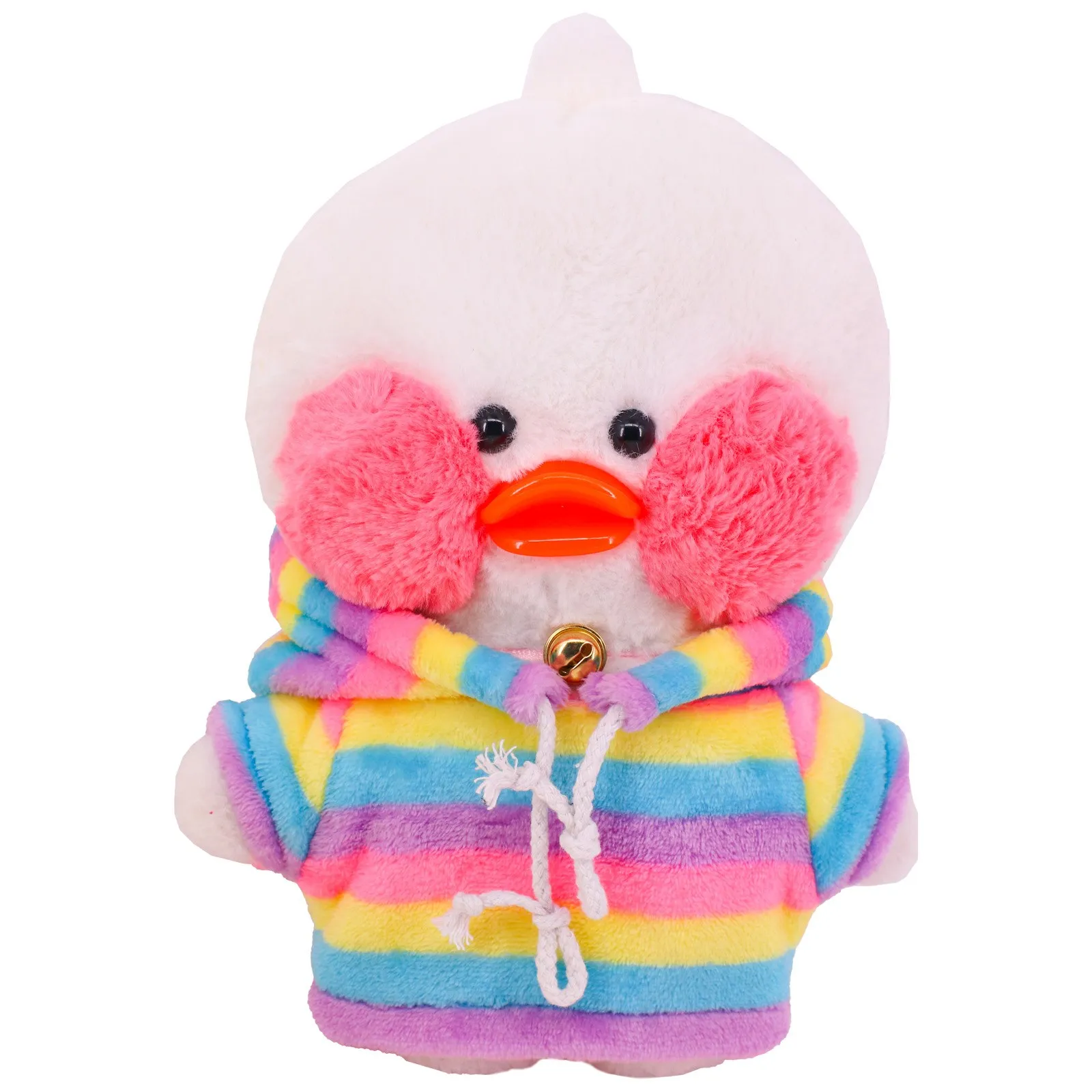 Cute Lalafanfan 30cm Yellow Duck Outfit Plush Toy - Free Shipping Children's Cartoon Gift