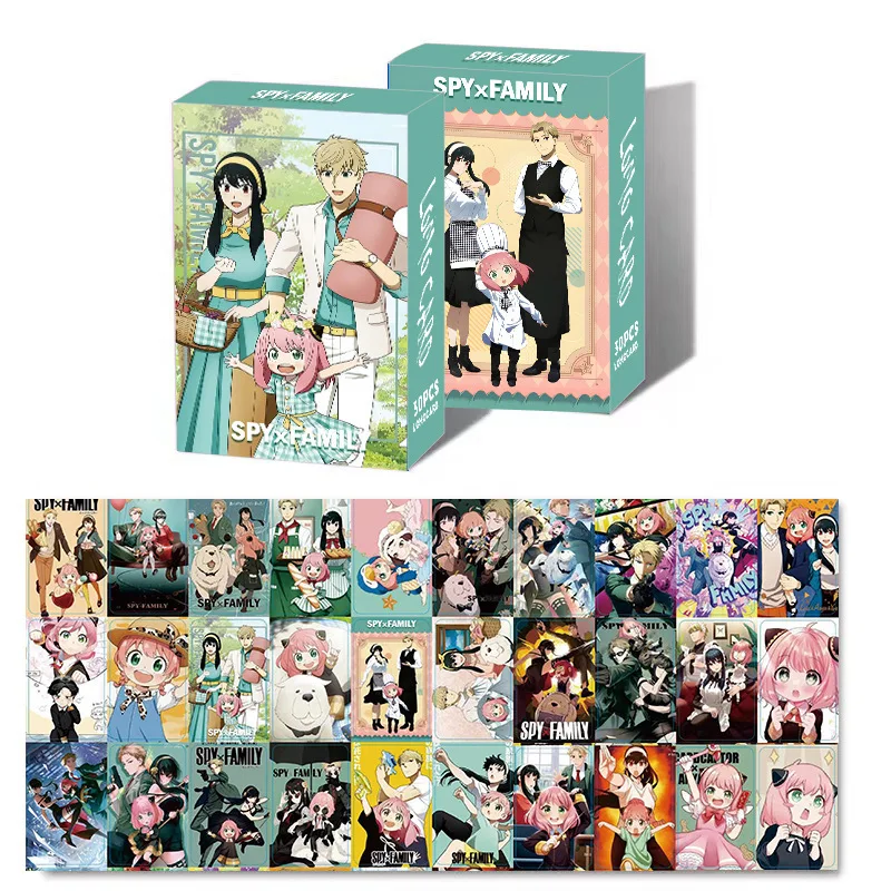 

30Pcs/Set New Anime SPY X FAMILY New Lomo Card HD Double-sided High Quality Postcard Photo Cards Fans Collection Gift