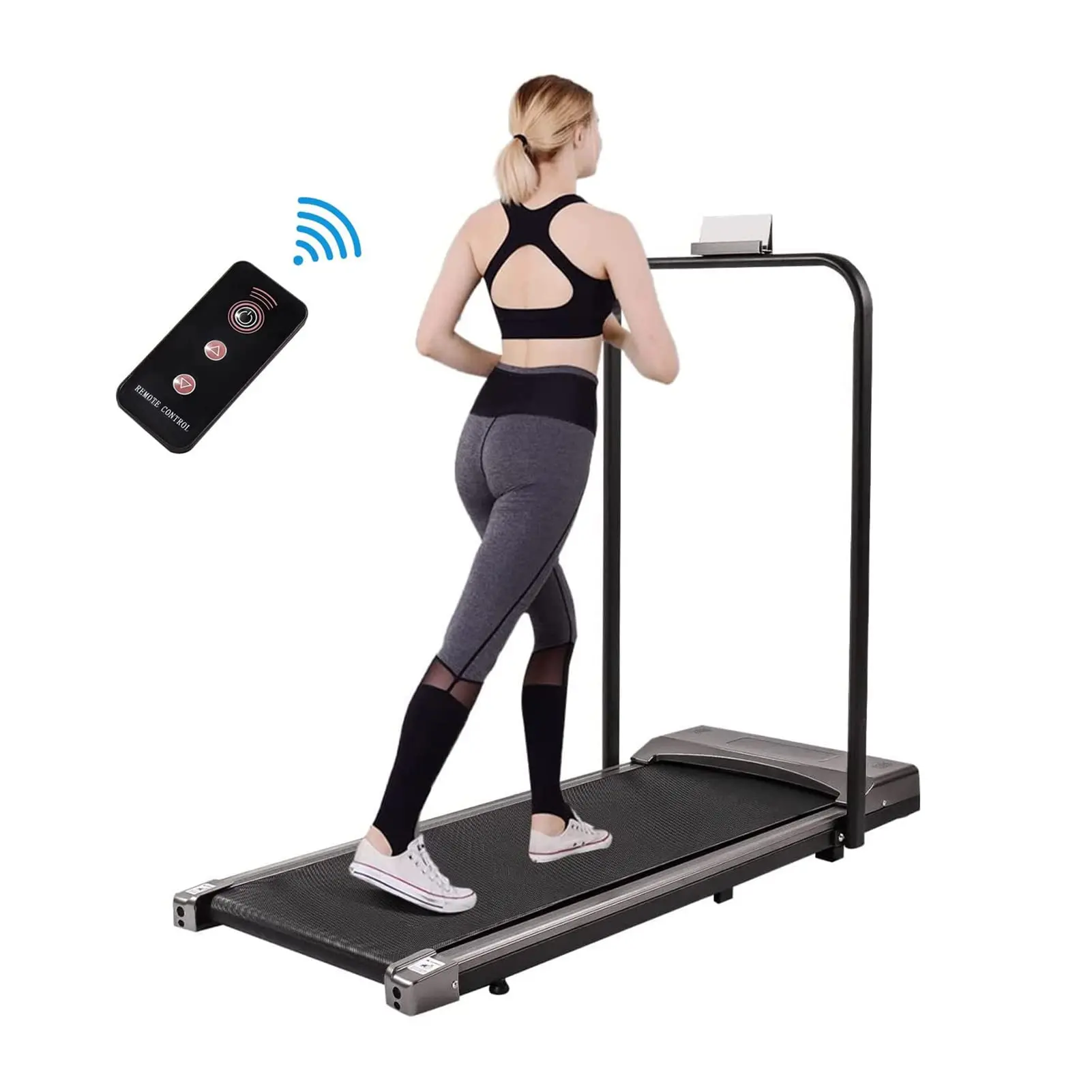 Sports Treadmill, 2.5HP Treadmill for Home, Bracket Design, Shock Absorption Indoor Walking Pad, Under Desk Treadmill