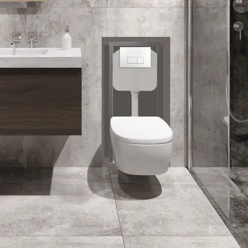 Stainless Steel Dual Flush Toilet Plate, WC Concealed Cistern, Dual Flush Push Button, Bathroom