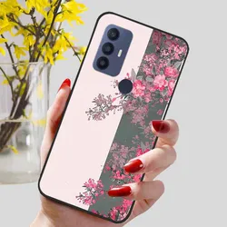Elegant Silicon TPU Soft Bumper Phone Cover - Beautiful Landscape Design for TCL 30 SE (R04.CH.1)