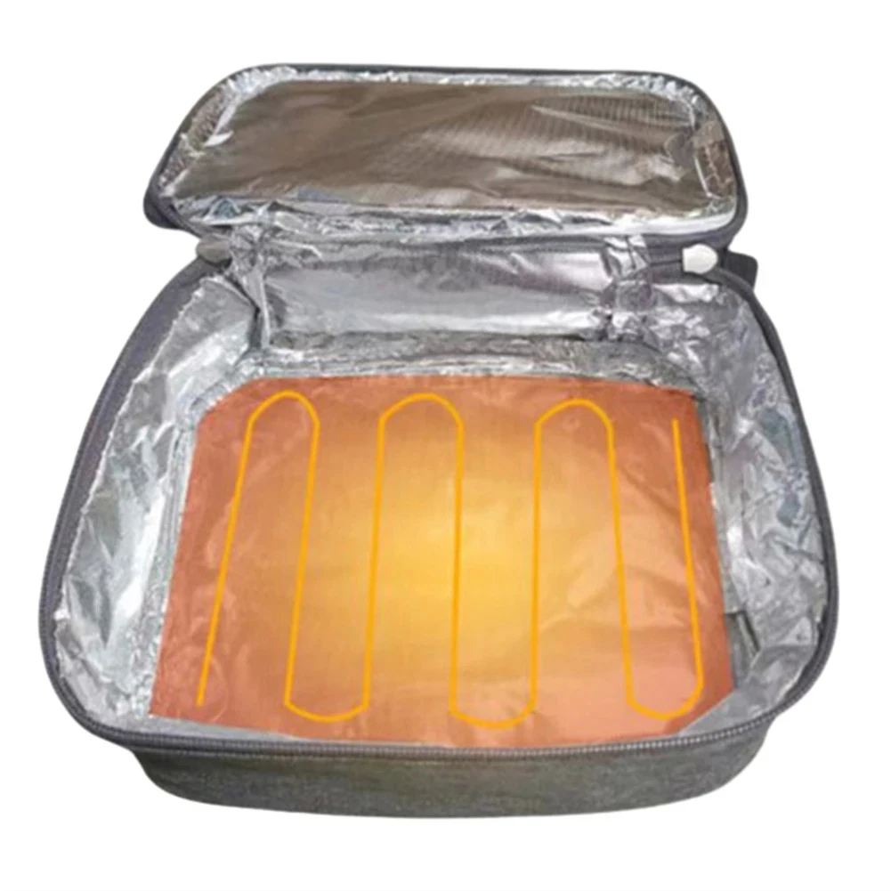 USB Camping Electric Lunch Box 2.7L Thermal Bag Portable Keep Warm Lunch Bag Thermostatic Insulation for Auto Camping Hiking