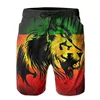 3D Jamaica Lion Flag Graphic Beach Shorts Pants Men Board Shorts Swimsuit homme 2024 Summer Swim Trunks Cool Kids y2k Ice Shorts 2