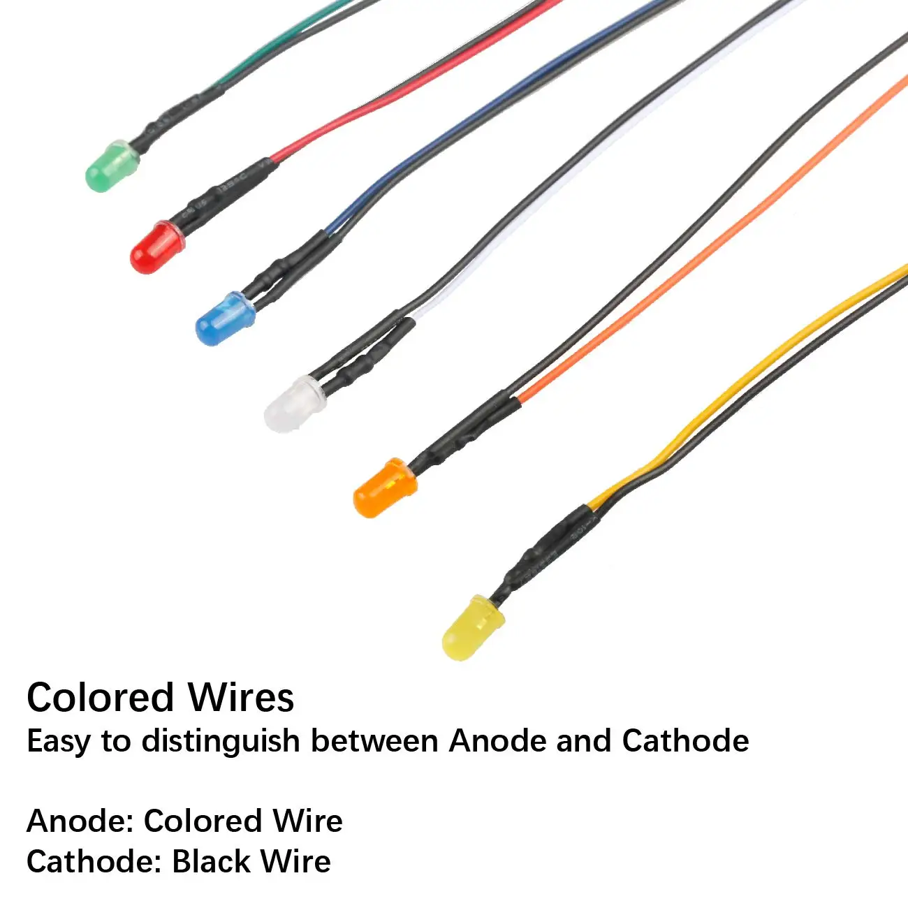 25pcs Prewired Led Diode Lights 12v Fast Slow Flash RGB Emitting Diodes 5mm Lamp DIY Projects White Red Green Blue Orange Yellow led light kit led lamp beads led bulb