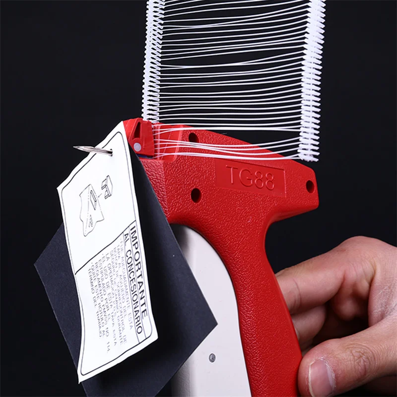 Clothes Garment Price Label Tagging Tag Gun 1Set 1000 X 3" Barbs 5 Needles Set clothing label gun,price label gun,garment label gun,label gun,clothing tagging gun,tagging gun barbs