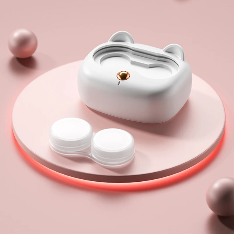 Ultrasonic Portable Contact Lens Cleaner with Removable Case