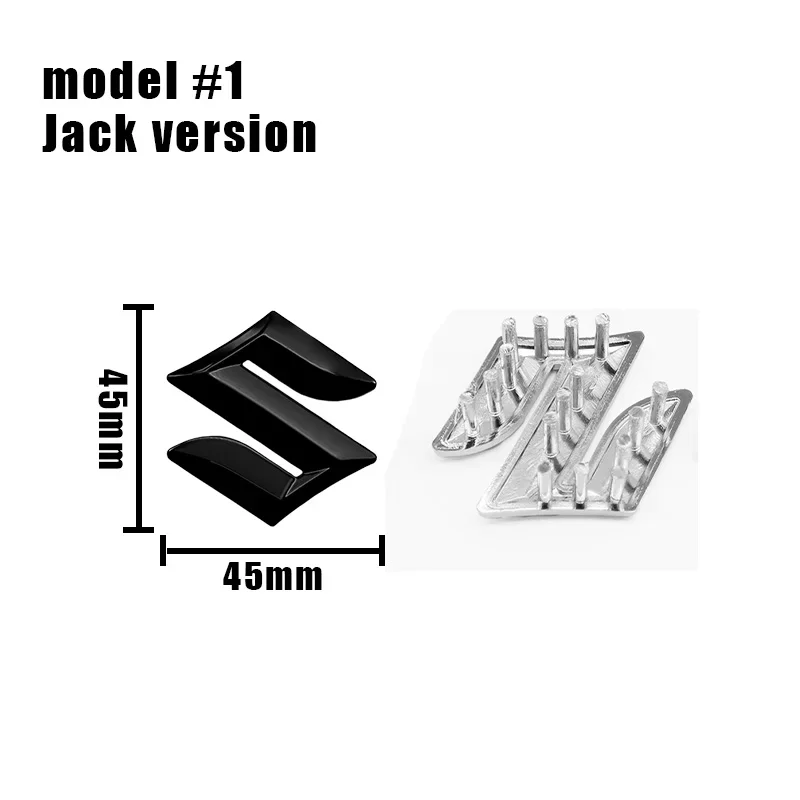 Auto ABS Logo Brief Badge Sticker Sticker, Voor Suzuki Samurai Jimny Ignis SX4 Grand Front,Rear Trunk/Grille/Stuurwiel Exterieur Accessoires,B-Silver Auto ABS Logo Brief Badge Sticker Sticker, Voor Suzuki Samurai Jimny Ignis SX4 Grand Front,Rear Trunk/Grille/Stuurwiel Exterieur Accessoires,B-Silver