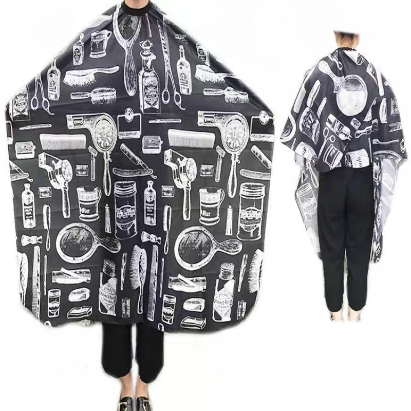 이발용 가운, 미용실 헤어드레싱 가운, 검정 가운, 방수 이발사 앞치마, 이발용 케이프