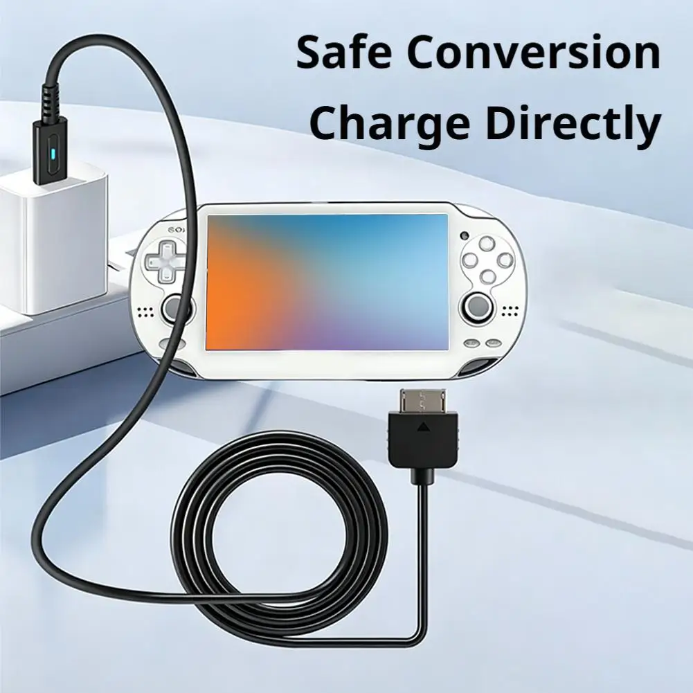 플레이스테이션 비타 1000 컨트롤러 충전 어댑터용 USB C 케이블, PS 비타 1000 콘솔용 LED 변환 케이블, C타입 전원 케이블