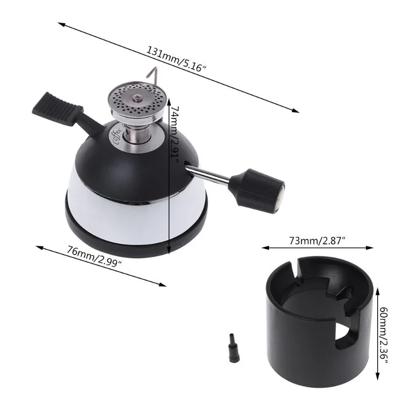 Description Picture 3 of itemMini Tabletop Butane Gas Burner With Ceramic Flame Head For Siphon Syphon Hario Coffee Heater Maker