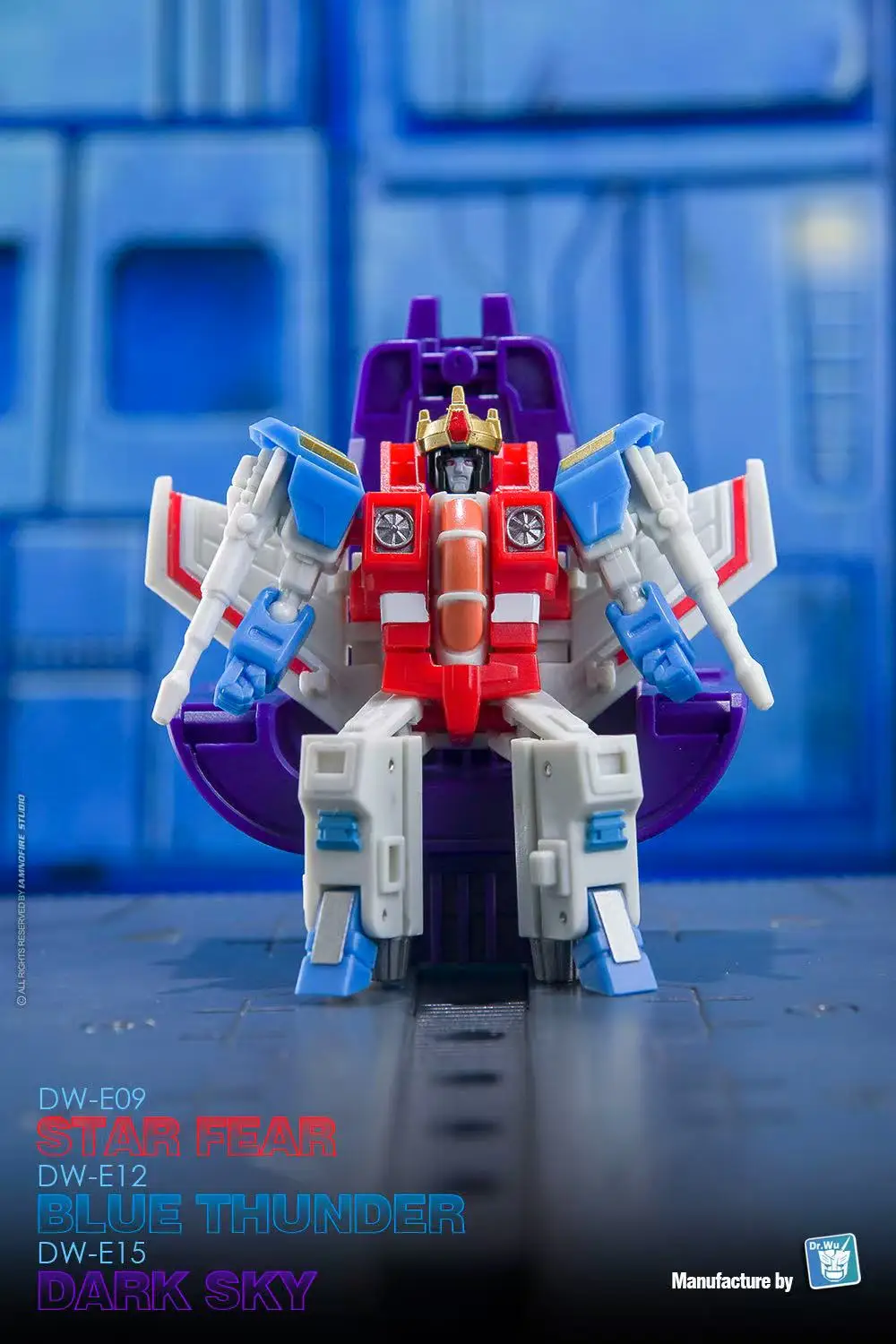 Dr.Wu DW-E09 STAR FEAR E-12 BLUE THUNDER E-15 DARK SKY MINI Action Figure 5cm E09G/T/D W/Coronation Set Anime figure