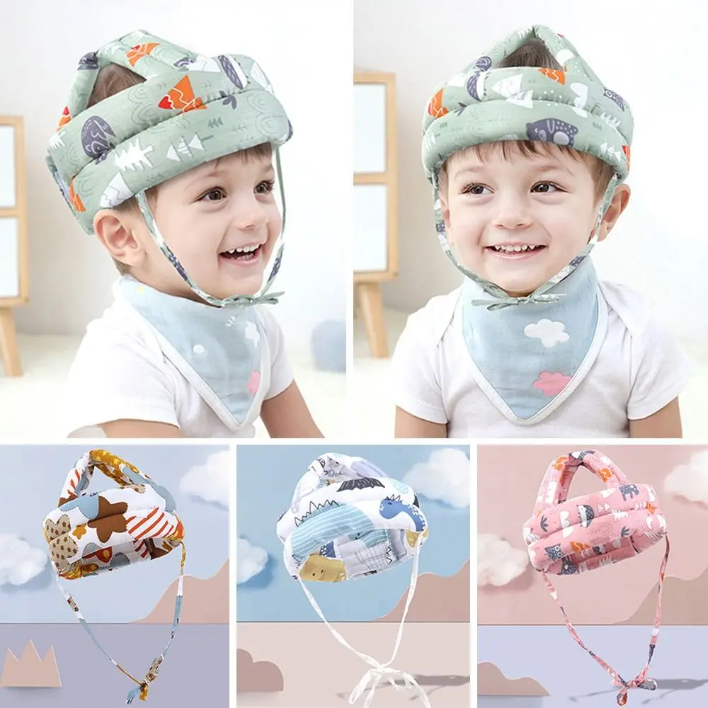 Cotton Baby Protection Hat Soft Anti Collision Headgear