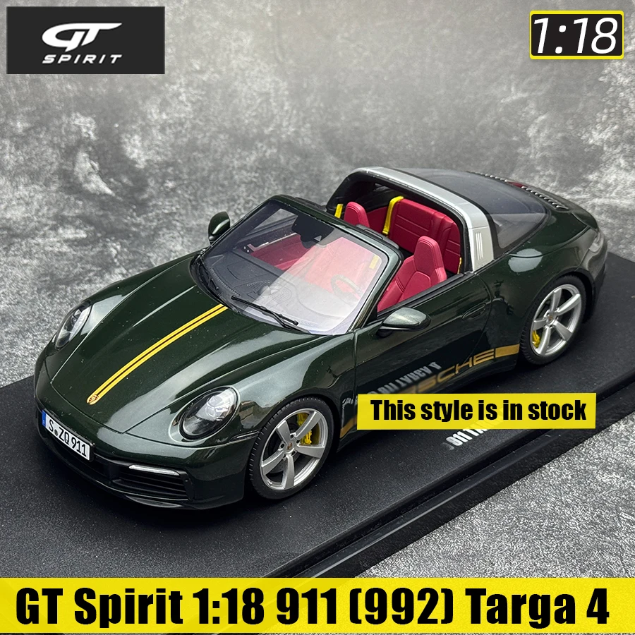 GT Spirit 1:18 New 911 (992) Targa 4 Car Model Static Ornament