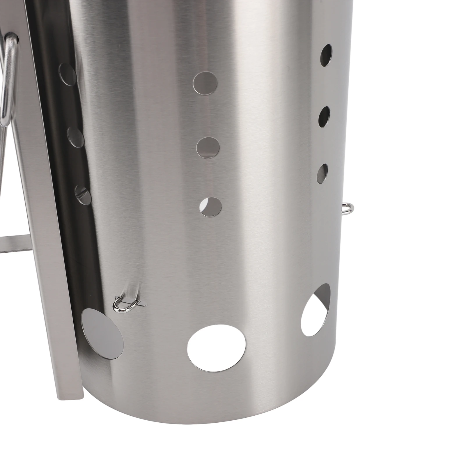 Description Picture 3 of itemChimney Starter Stainless Steel Portable Efficient Charcoal Starter Barrel for Barbecue Camping Picnic Charcoal Chimney Starter