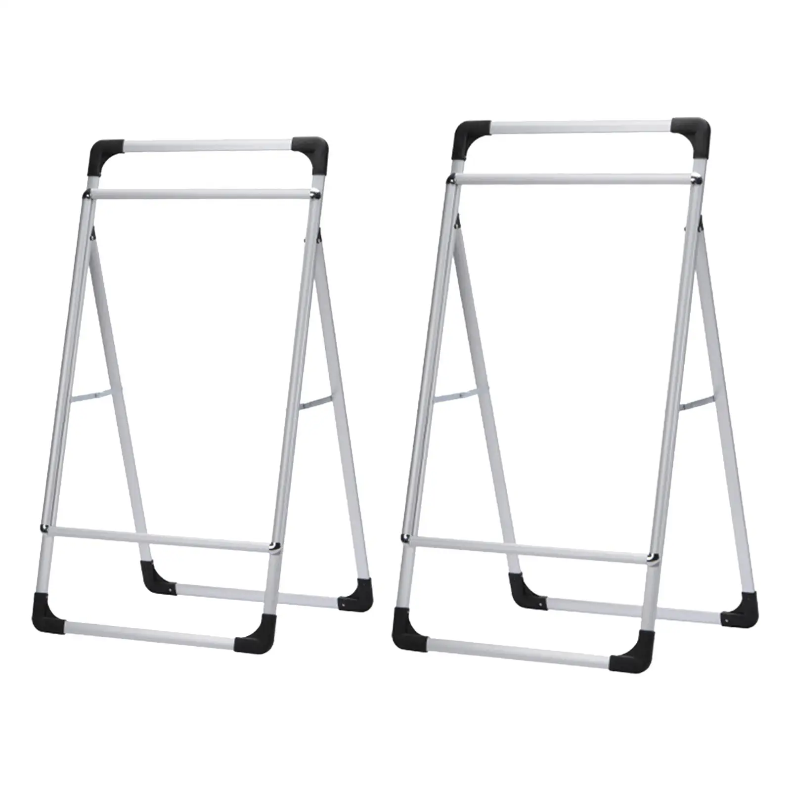 

Outdoor Sign Holder Metal Portable Heavy Duty Collapsible Floor Standing Sandwich Board for Cafe Markets Party Businesses Stores