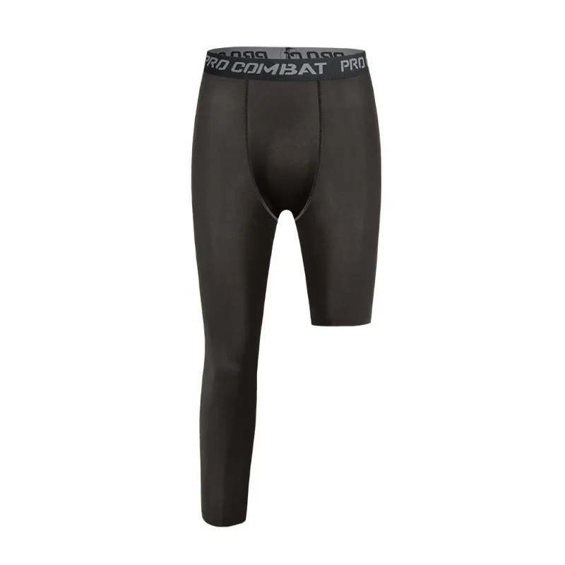 Men's Sports Compression Leggings Quick-Drying Elastic Fitness Tights for Running Training and Stretch Workouts