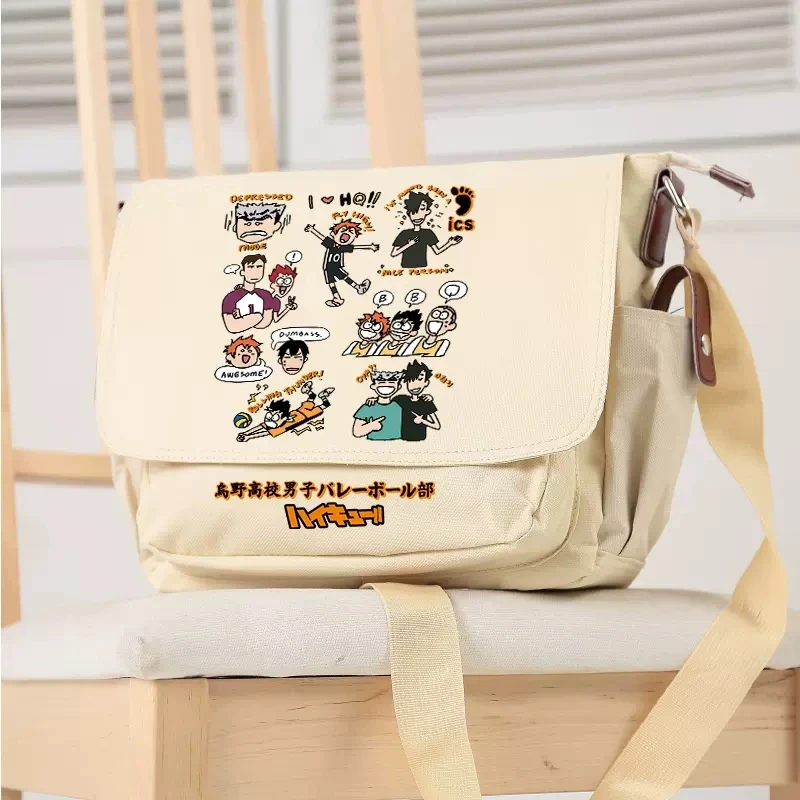 

Anime Haikyuu!! Kozume Kenma Messenger Canvas bag Cosplay Game Student Travel Shoulder Bag Casual Fashion Bag