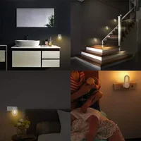 LED Night Light EU/US Plug Wall Socket With Twilight Sensor Warm White Lamp Energy Saving For Kids Room Bedroom Night Lamp 4