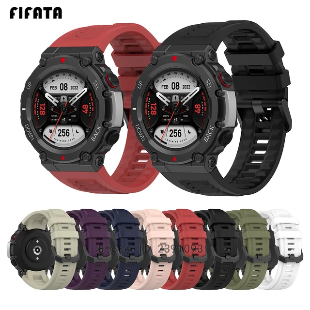 Correa de silicona para reloj Amazfit t-rex 2 T Rex Pro, repuesto de  pulsera deportiva para Huami Amazfit t-rex - AliExpress