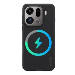 NILLKIN Frosted Shield Magnetic Case - Shockproof Anti - Slip Matte Coating for OPPO Find X9 Pro (Magnetic black)