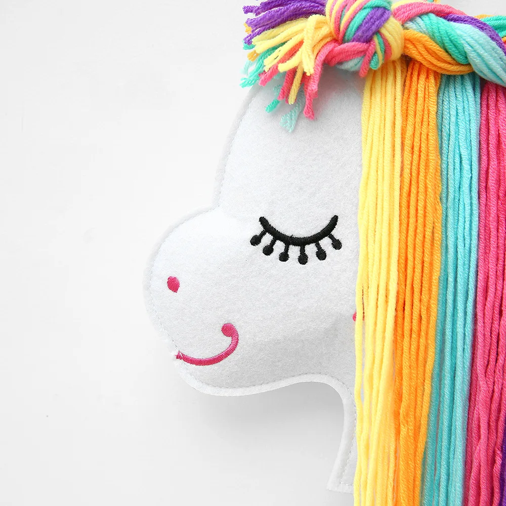 2 Fermagli Per Capelli A Unicorno - Porta Accessori Da Parete Per Bambine, Decorazione Camera