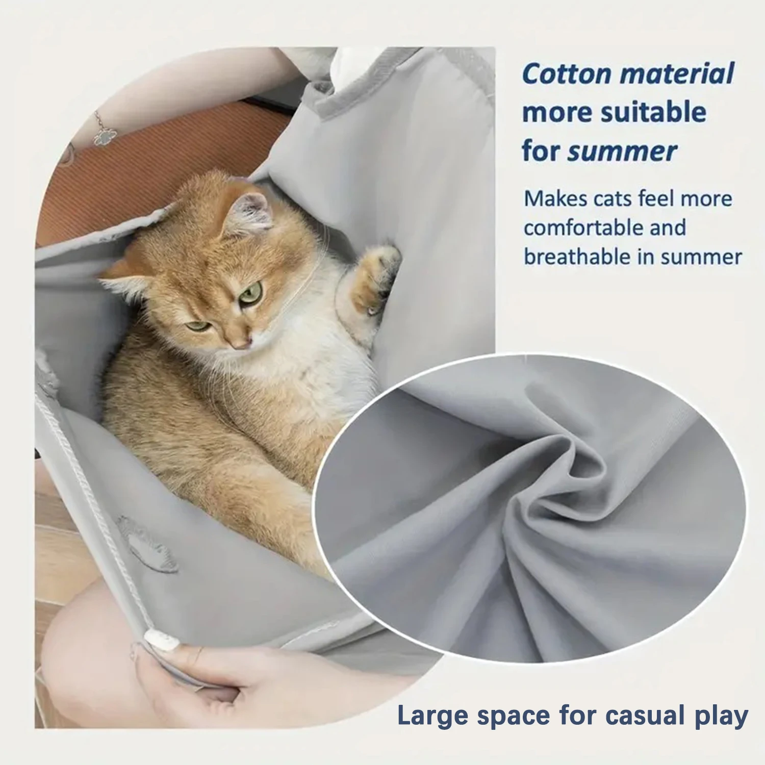 Cozy Cat Carrier Apron Winter Plush Cat Grooming Apron With Holes For Indoor Outdoor-Hanging Chest Bag And Sleeping pet apron