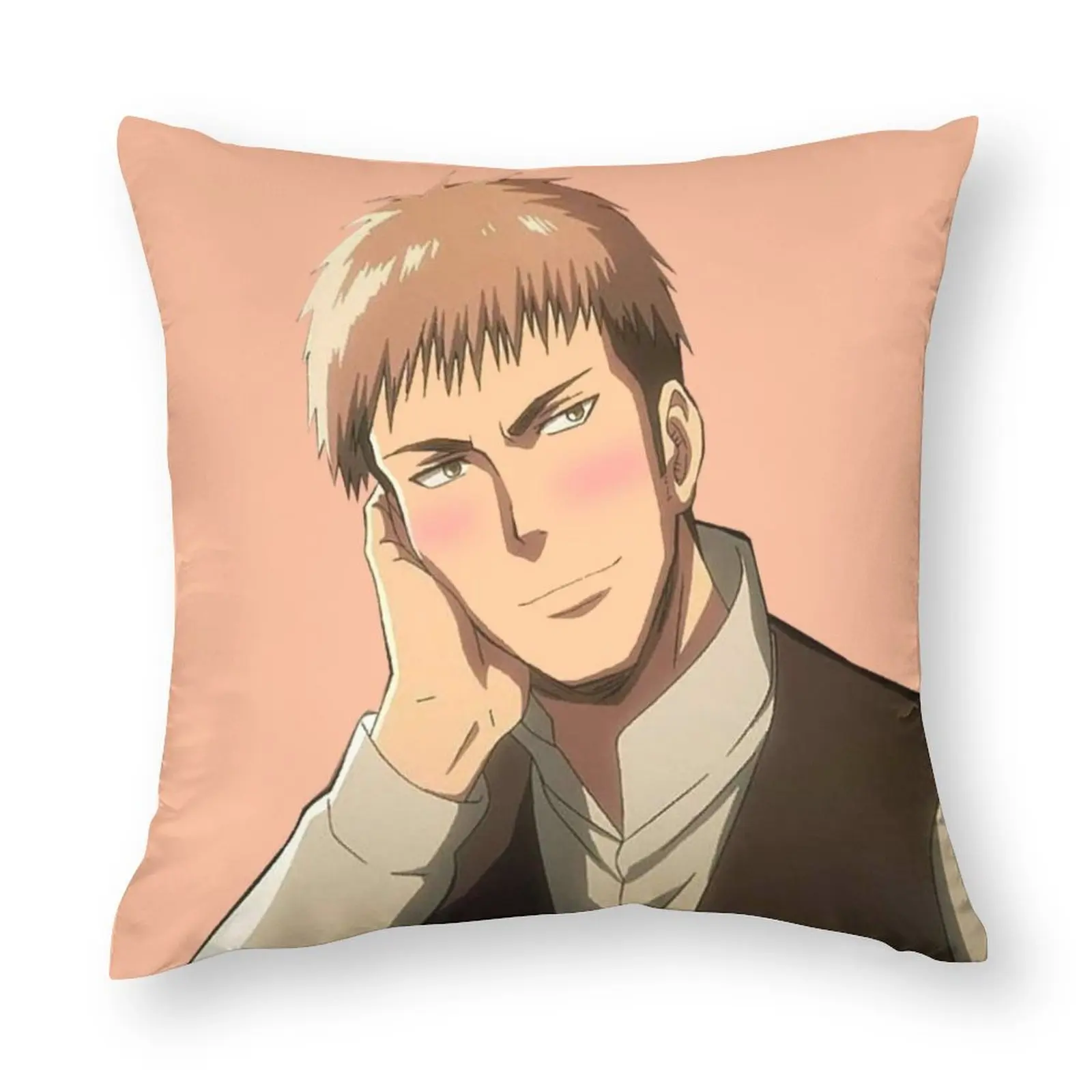 

Jean Kirstein Attack on Titan Pillow Case Fight for Freedom Anime Polyester Bed Pillowcase Zipper Summer Funny Cover