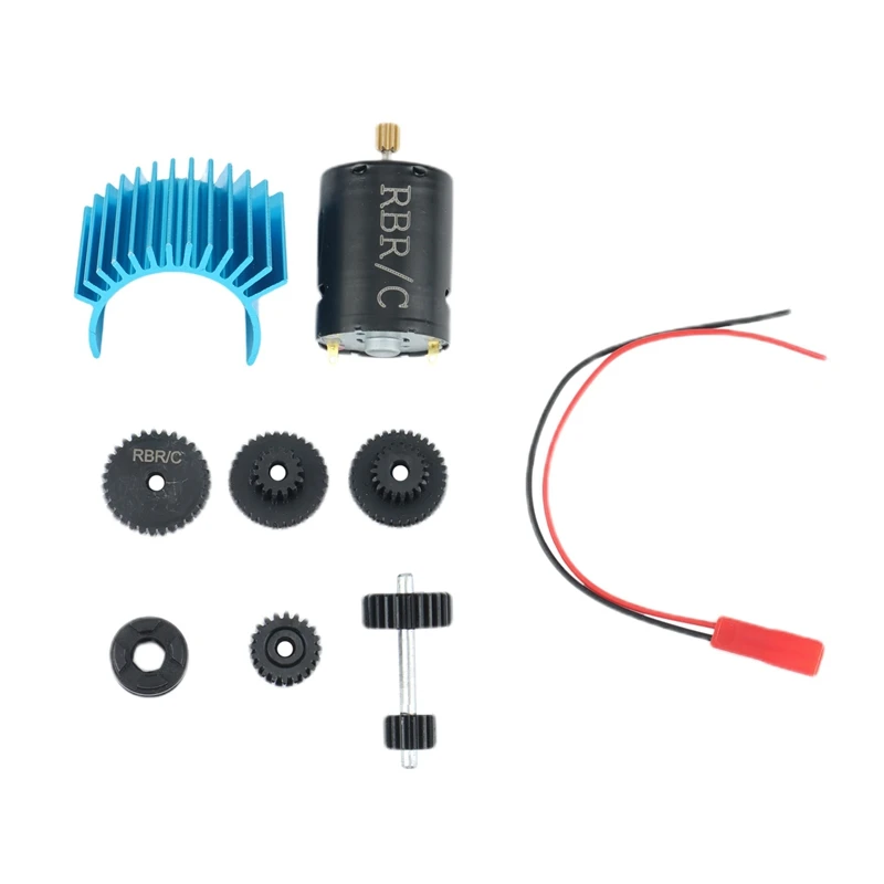 

Фонарь с Редуктором Скорости 370, матовый двигатель и металлическая фонарь для WPL C14 C24 B14 B36 MN D90, детали для модификации радиоуправляемых автомобилей MN99S