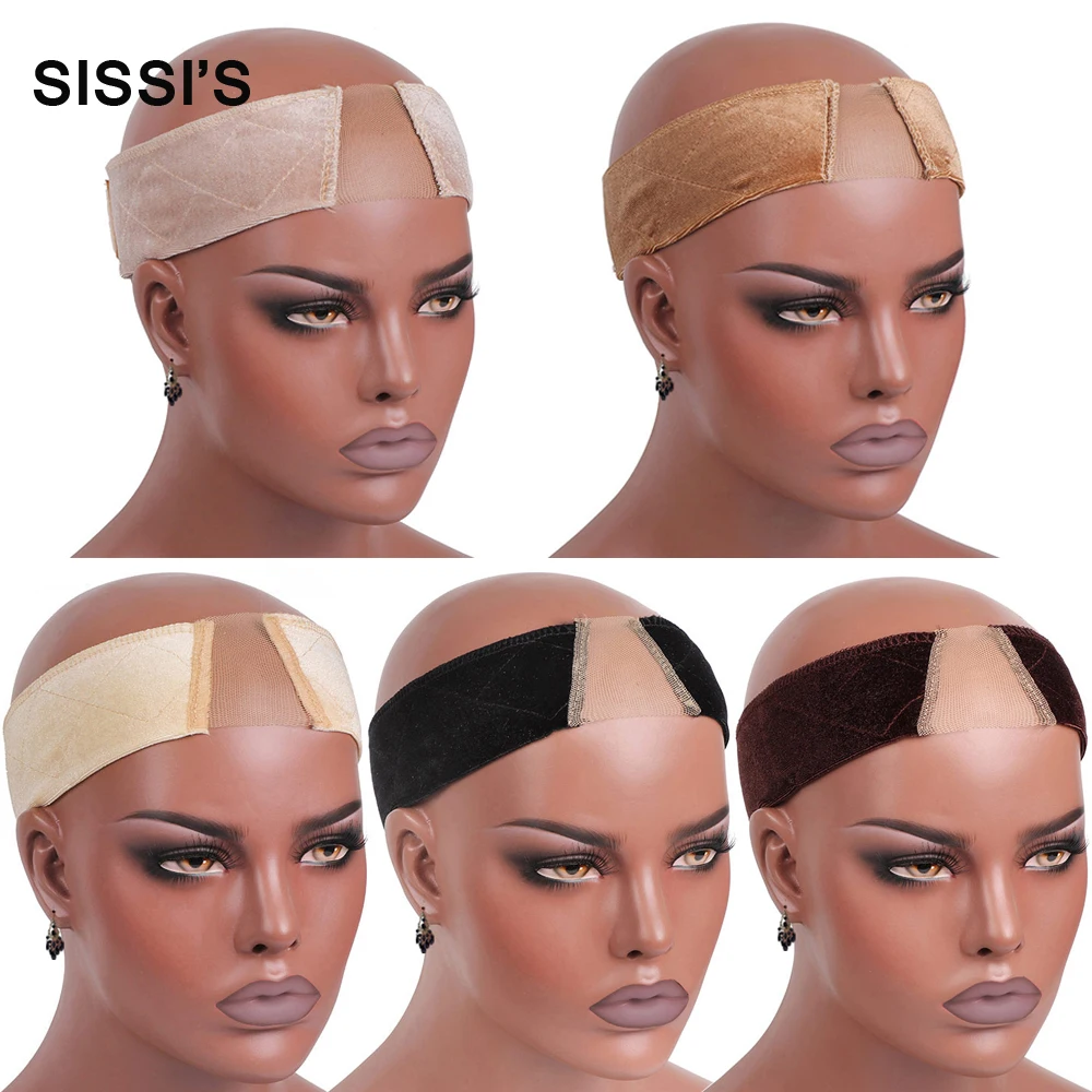 Velvet Lace Wig Grips Headband Comfortable Adjustable Wig Grip Band For Wig Non-slip Hair Accessories 6 Colors