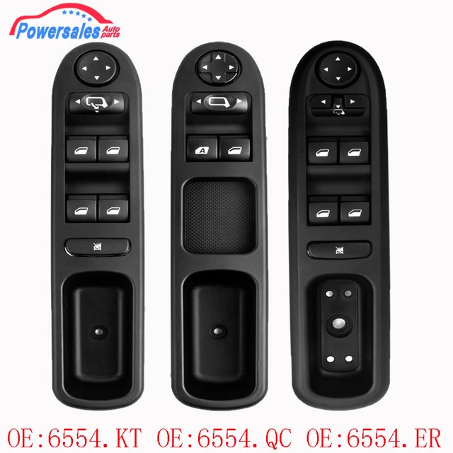 For Peugeot 307 Power Window Control Switch 6554.HQ / 6554.A7 / 6554.KT /  6554.KS / 53269704/53269700 Car Window Switch : : Automotive