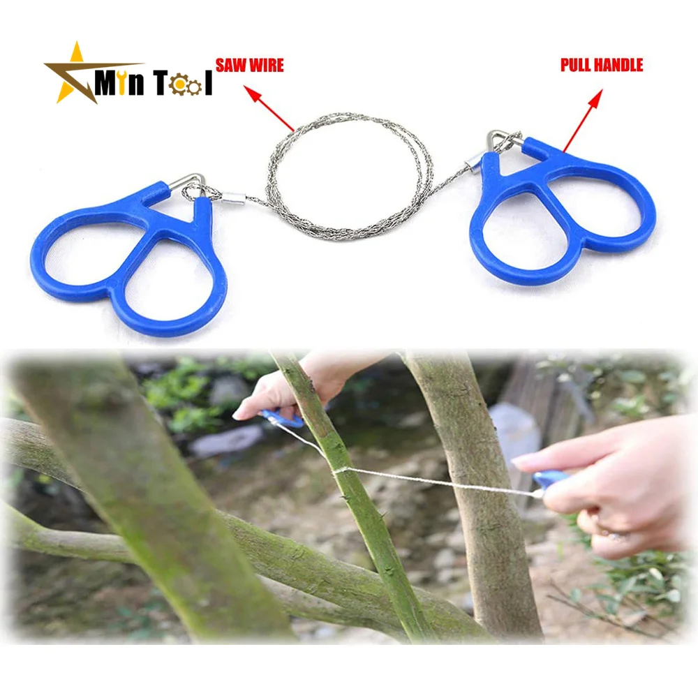 

Field Survival Stainless Wire Saw Hand Chain Saw Cutter Outdoor Emergency Survival Tools Fretsaw Camping Hand Tool