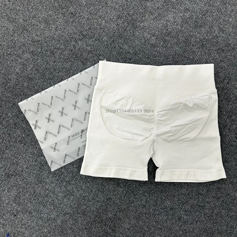 Dfyne Impact Shorts Seamless Scrunch Bum Workout Gym Shorts Low Ribbed Waist Band Yoga Short Booty Hight Stretch Running shorts