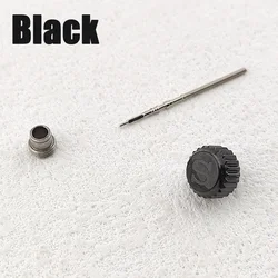 Stainless Steel Watch Crown - Silver, Black, Rose Gold Replacement Parts (Color - 3)
