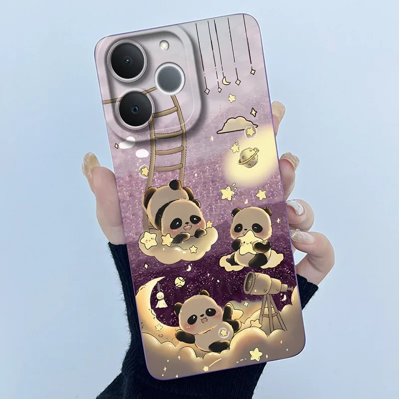 Soft Silicone Panda Sweet Girls Phone Case - Quality Back Cover Bumper