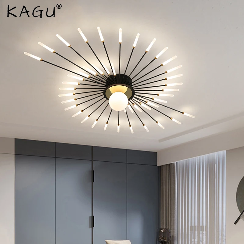 

KAGU Modern Ceiling Lights LED Luster Indoor Lighting For Bedroom Hall Living Kids Room Acrylic Lamps Fixture Frame 175-260V